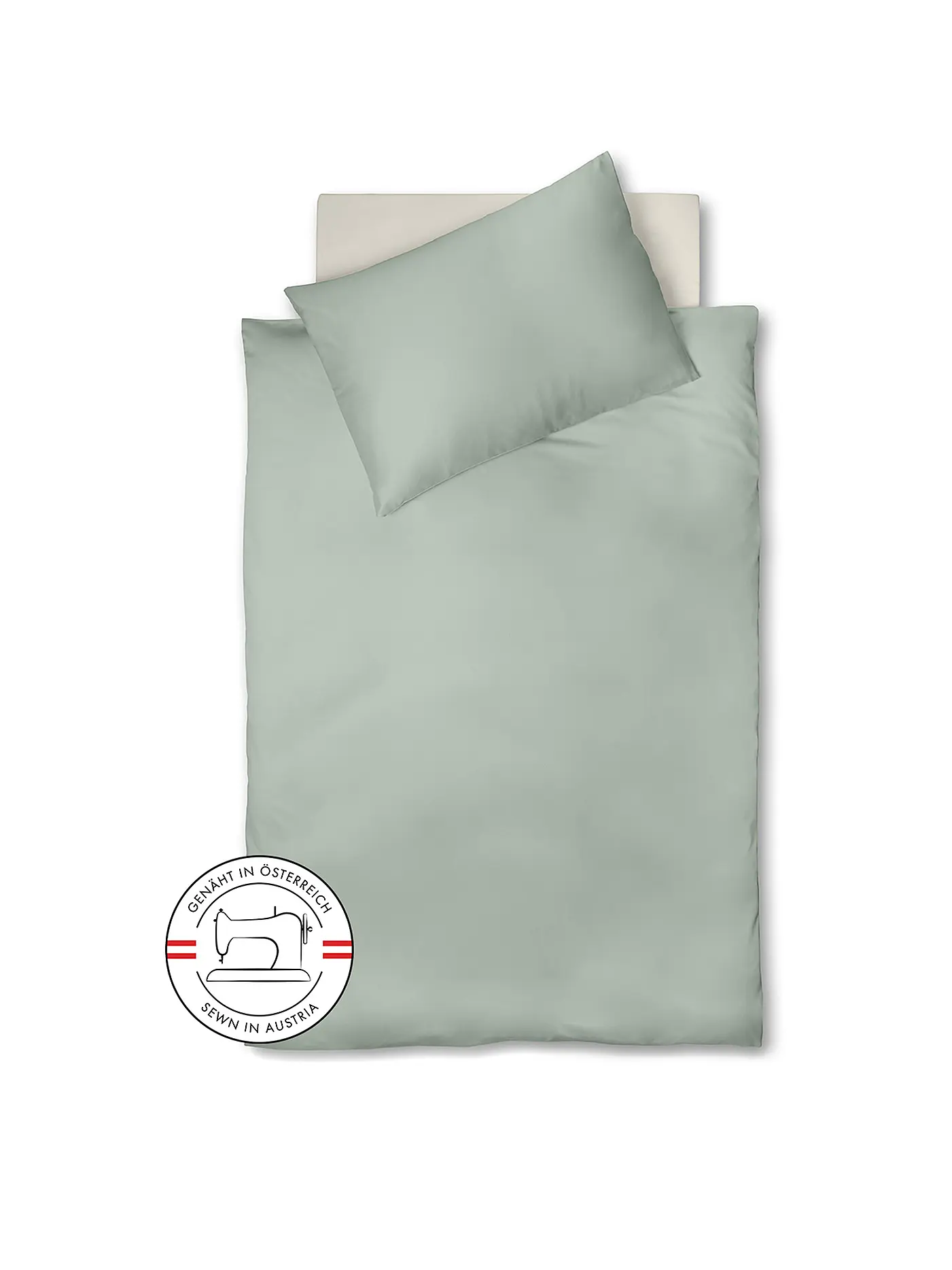 FLEURESSE | Satin Bettwäsche Royal Uni 140x220cm Olive | 